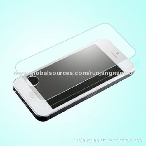 0.3mm Tempered-glass Screen Protector for iPhone 5/5S/5C, HD, 9H, Rounded Borders, Smooth Edge